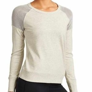 ATHLETA Citytime Sweatshirt Mesh Shoulder